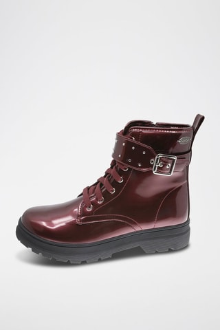 Botines con brillo - Burdeos
