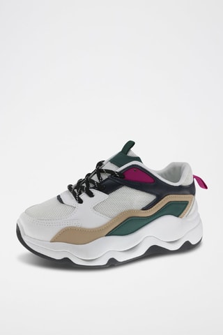 Zapatillas con plataforma - Blanco