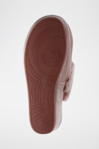 Zapatillas de casa de cuña - Rosa