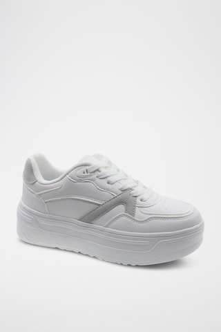 Zapatillas con plataforma - Blanco