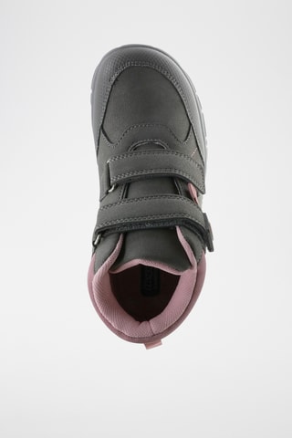 Zapatillas altas - Gris oscuro y rosa