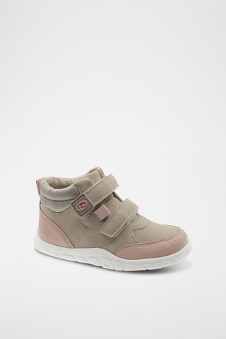 Zapatillas altas - Beige y rosa