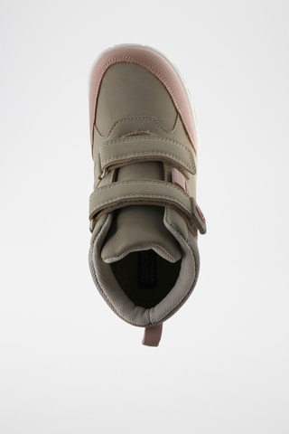 Zapatillas altas - Beige y rosa