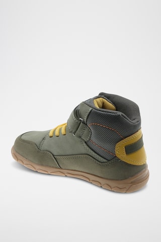 Zapatillas altas - Caqui y mostaza