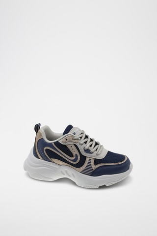 Zapatillas - Azul marino y dorado