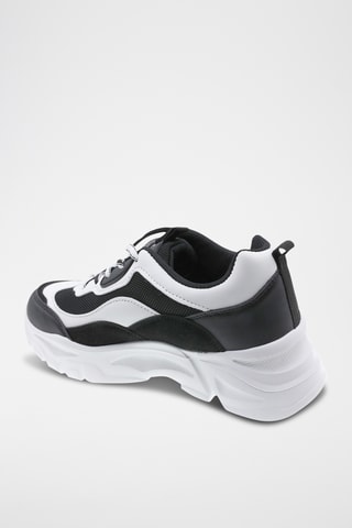 Zapatillas con plataforma - Negro y blanco