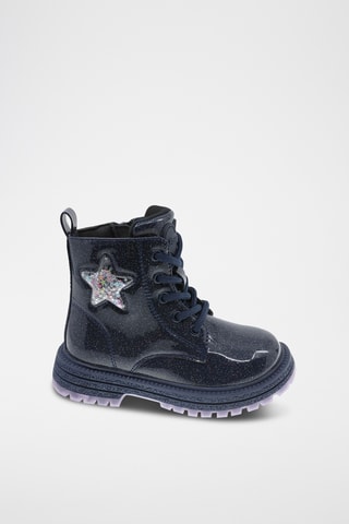 Botines con brillo - Azul marino