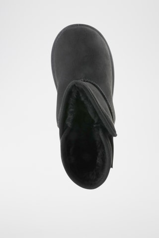 Botines forrados con plataforma - Negro