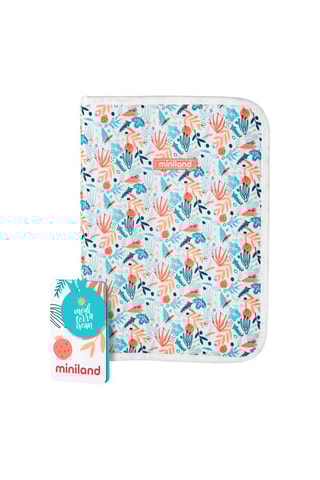 Etui pour carnet de santé Mediterranean - 
Bleu et orange