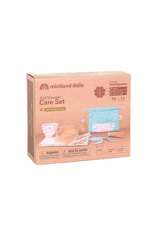 Set hygiène en bois pour poupée - 5 pièces - Dès 3 ans