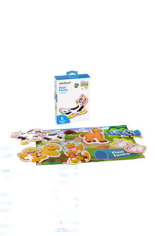 Puzzle Flexi forms 6 animaux UV - 2 à 4 pièces - Dès 2 ans