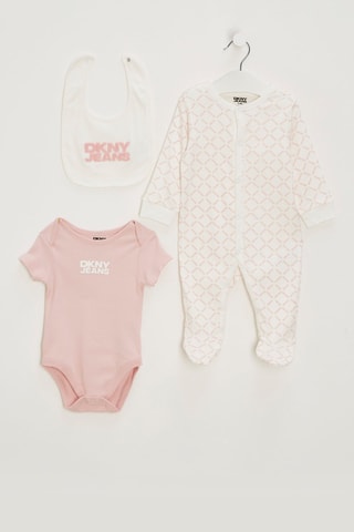 Ensemble 3 pièces - Blanc et rose