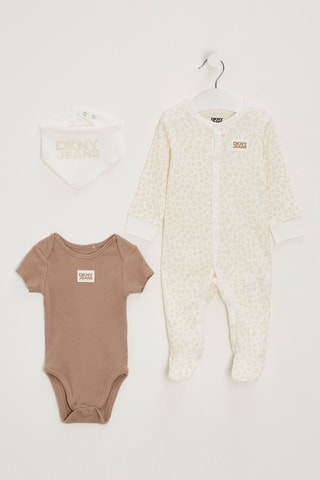 Ensemble 3 pièces - Blanc et beige