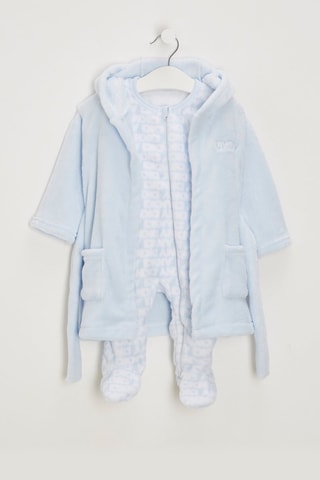 Peignoir et grenouillère - Bleu