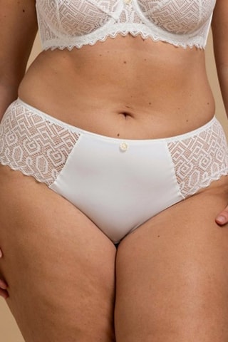 Shorty Talisman - Blanc et beige - Baisé Volé