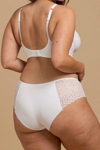 Shorty Talisman - Blanc et beige - Baisé Volé