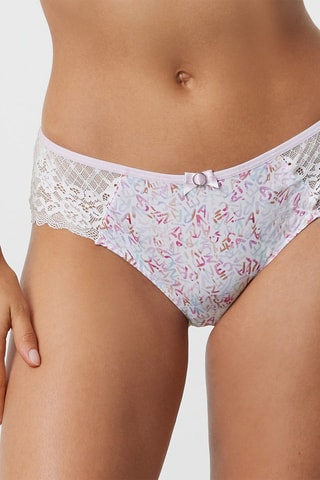 Shorty Eden - Blanc et beige - Variance