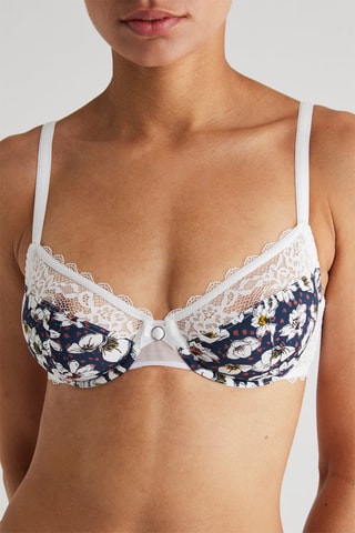 Soutien-gorge Eden - Blanc et beige - Variance