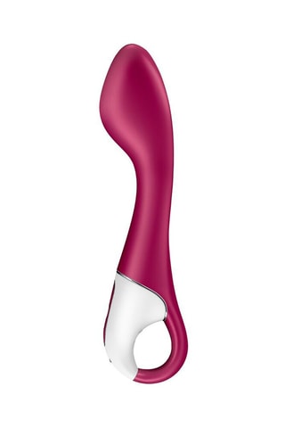 Vibromasseur chauffant Satisfyer Hot Spot - Bordeaux - 20 cm