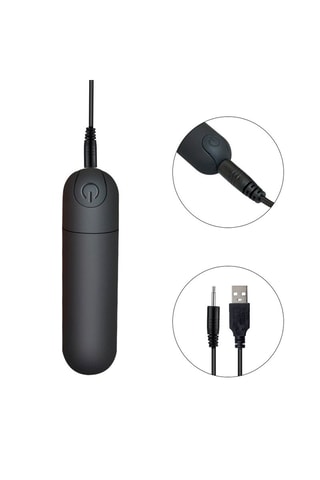 Mini vibromasseur - Noir - 6 cm