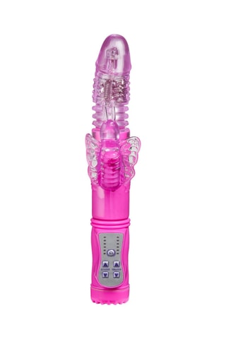 Vibromasseur Rabbit USB - Rose - 25 cm