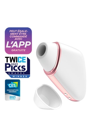 Stimulateur clitoridien connecté Love Triangle - Blanc