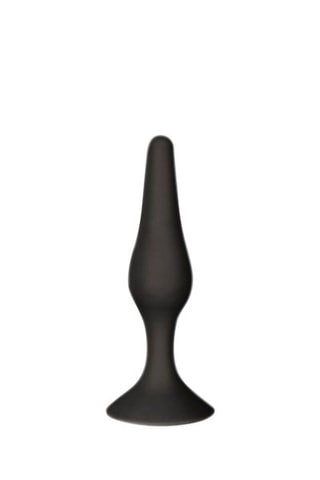 Plug anal ventouse - Noir - 10 cm