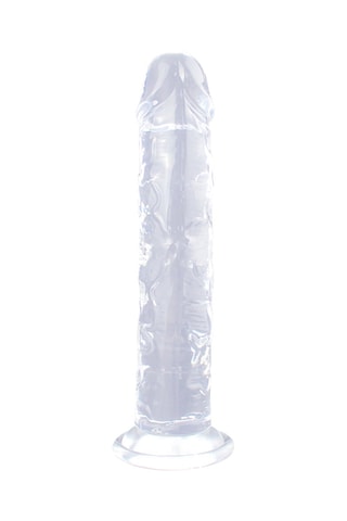 Godemiché ventouse - Transparent - 20 cm