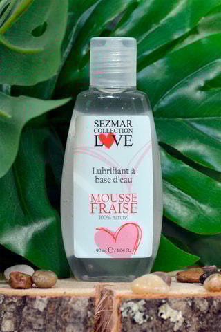 Lubrifiant à base d'eau - Mousse de fraise - 90 ml
