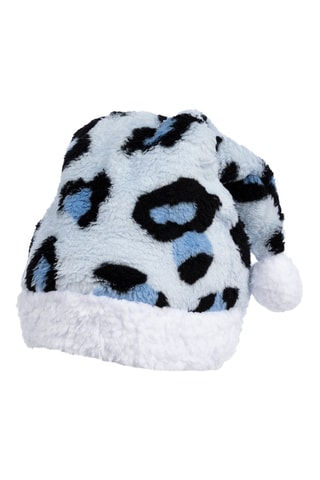 Cappello di Natale - Leopardato blu