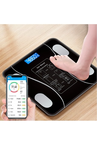 Bilancia connessa - Nero - Fino a 180 kg