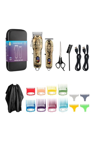 Tagliacapelli regolabarba con profilatore e accessori