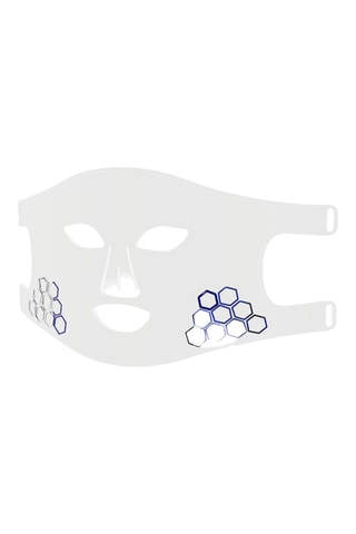 Maschera viso con luce LED - Bianco
