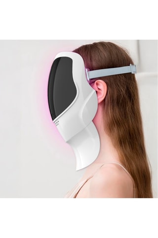 Maschera viso con luce LED - Bianco