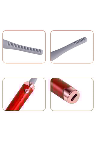 Piegaciglia elettrico - 
Rosso e grigio