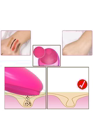 Spazzola detergente viso in silicone