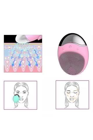 Spazzola detergente viso in silicone