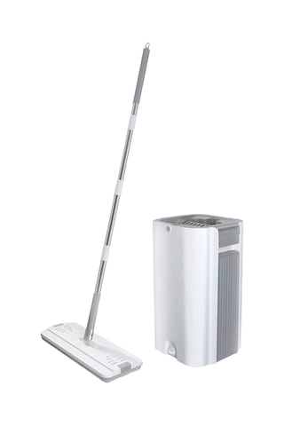 Straccio con secchio strizzatore - Bianco - 38 x 23 cm