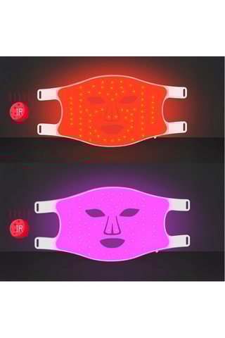 Maschera viso per trattamento a luce LED in silicone