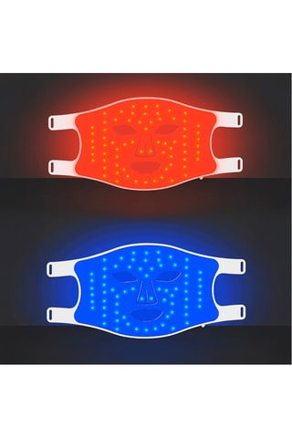 Maschera viso per trattamento a luce LED in silicone