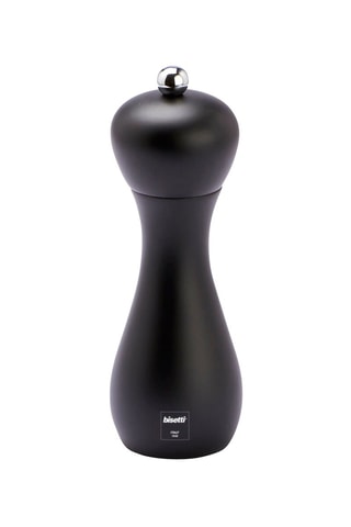 Houten Pepermolen 18 cm  Zwart