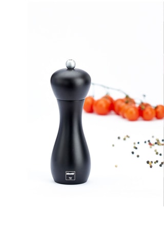 Houten Pepermolen 18 cm  Zwart