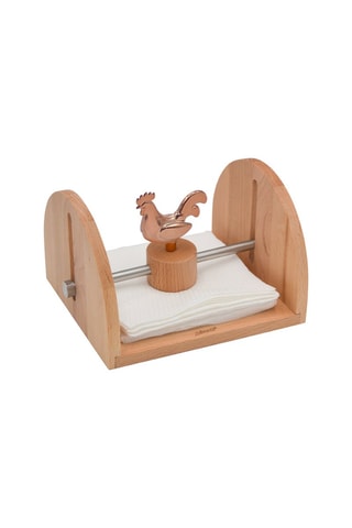 Beukenhouten Servettenhouder Cocorico