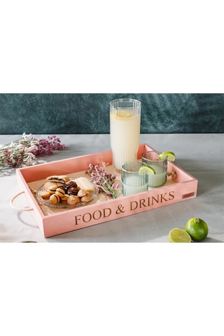 Beukenhouten Dienblad StoneRose 45 x 30 x 5 cm