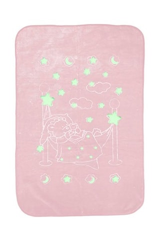 Couverture fluorescente Dulce Suenos - Rose - 80 x 110 cm