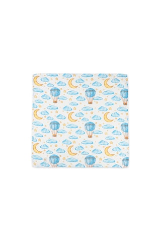 2 mousselines Fox - Blanc - 120 x 120 cm