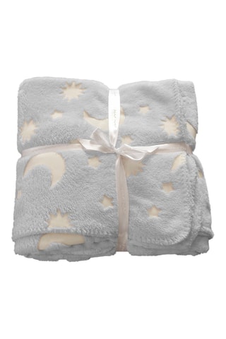 Couverture fluorescente Stars - Bleu - 110 x 140 cm