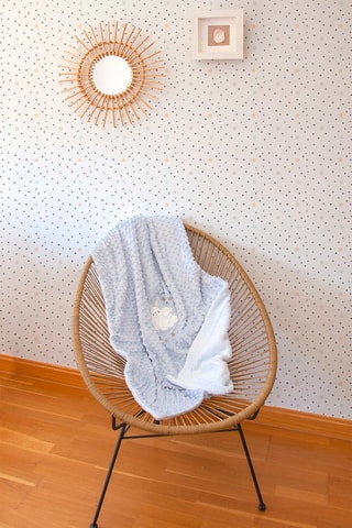 Couverture Bubble Cloud Rabbit - Ciel - 110 x 140 cm