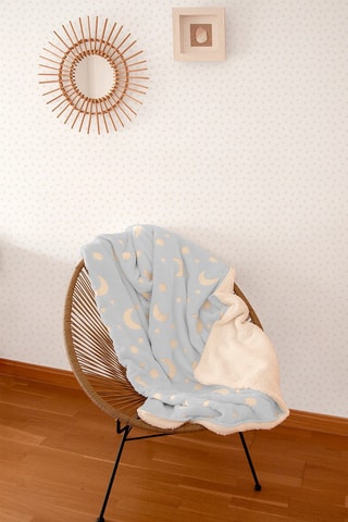 Couverture fluorescente Stars - Bleu - 80 x 110 cm