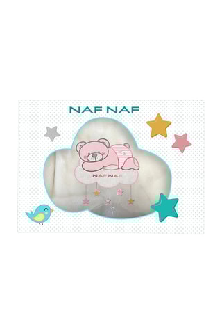 Couverture Casual - Blanc et rose - 110 x 140 cm